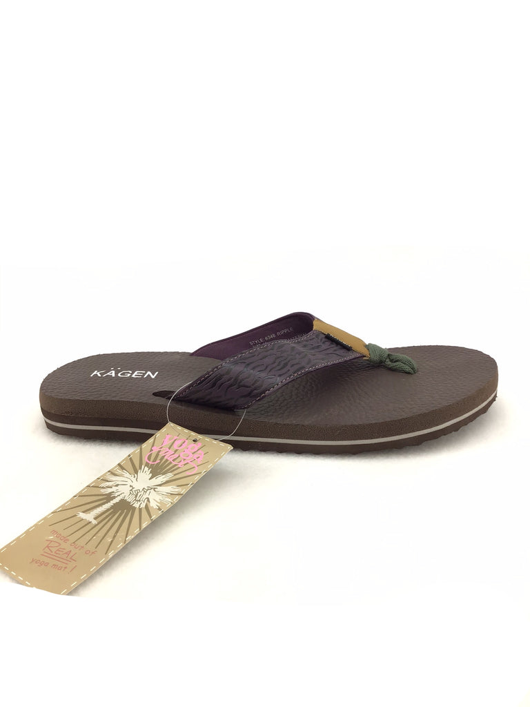 Kagen Ripple Yoga Mat Flip Flop Sandals 