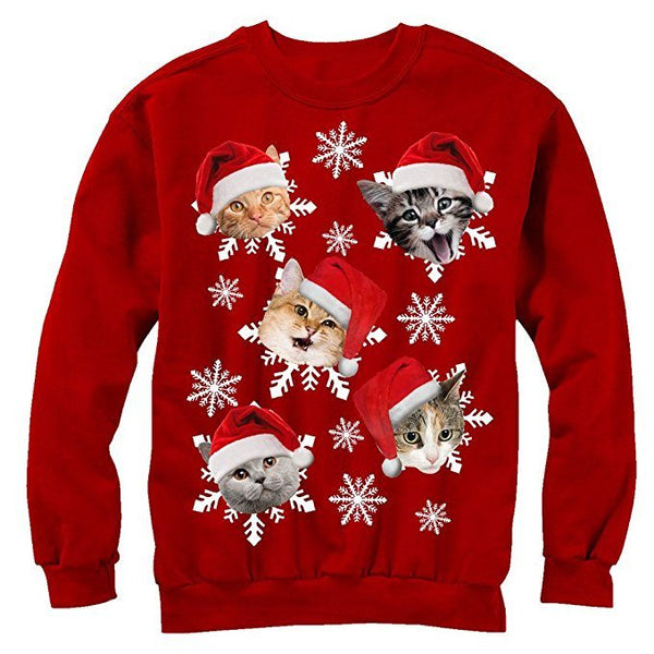 red cat christmas sweater kittysensations