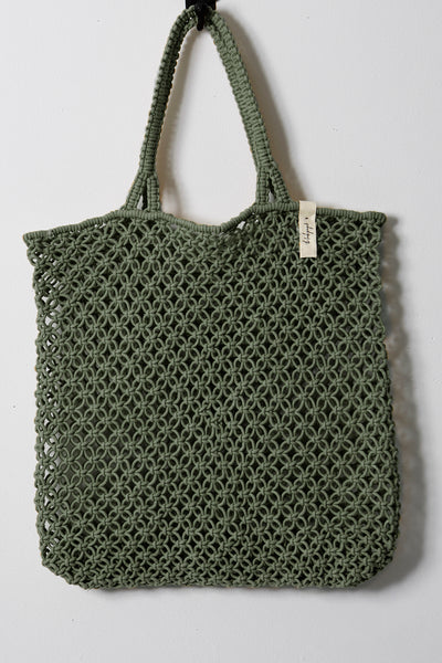 macrame tote bag