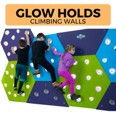 GlowHolds, Interactive Climbing Wall, Traverse Wall, Climbing Fitness Games