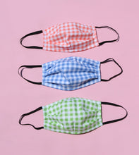 Fabric Gingham Face Mask