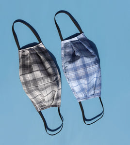 Fabric Plaid Face Mask