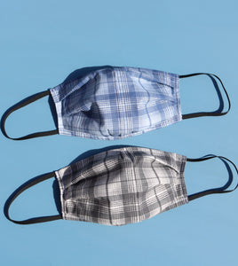 Fabric Plaid Face Mask