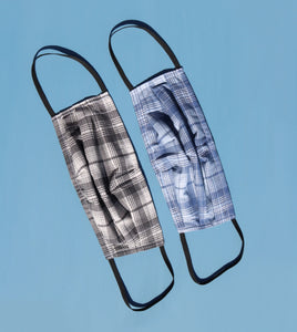 Fabric Plaid Face Mask