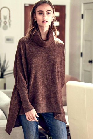 Fuzzy Keyhole Sweater