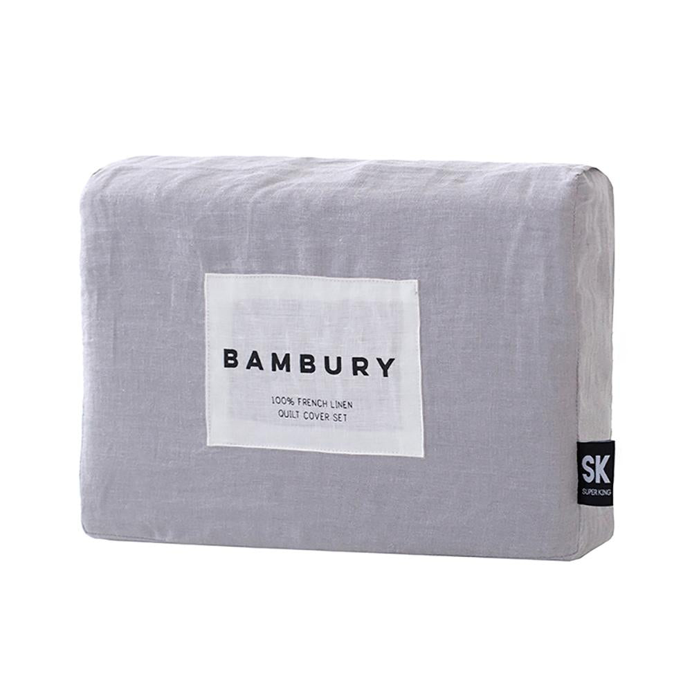 French Linen Quilt Cover Set by Bambury