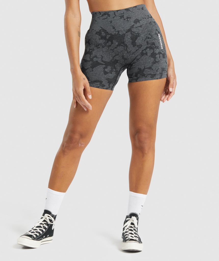 Gymshark Adapt Camo Seamless Shorts - Black