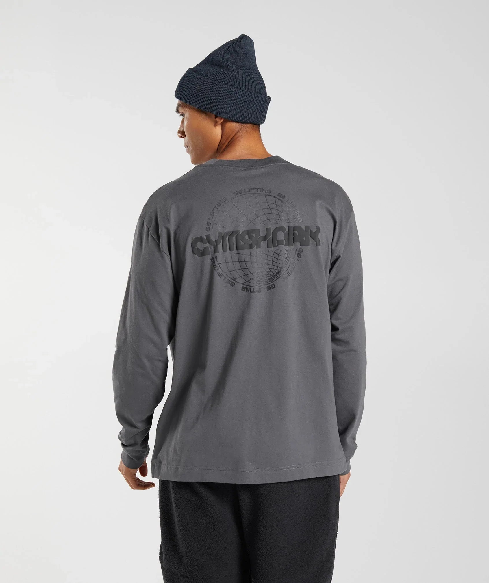 Gymshark Vibes Long Sleeve T-Shirt - Silhouette Grey