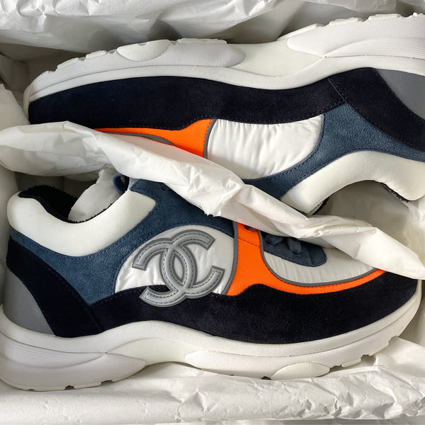 blue orange white sneakers