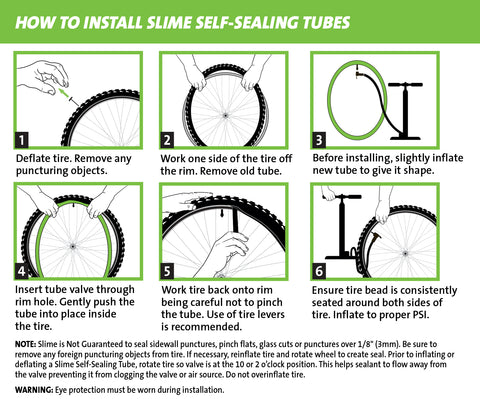 Extra Strong Self-Sealing Tubes Instructions