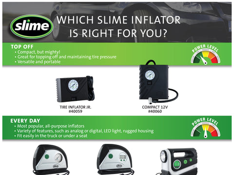 Slime Tire Inflator Collection Comparison