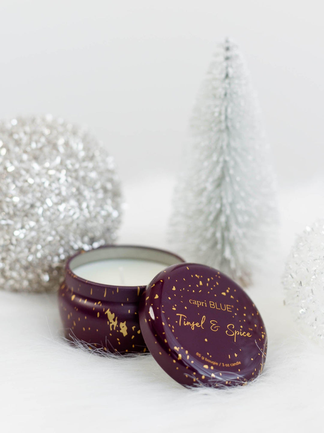 Capri Blue-Capri Blue Tinsel & Spice 3oz Glimmer Mini Tin - Leela and Lavender