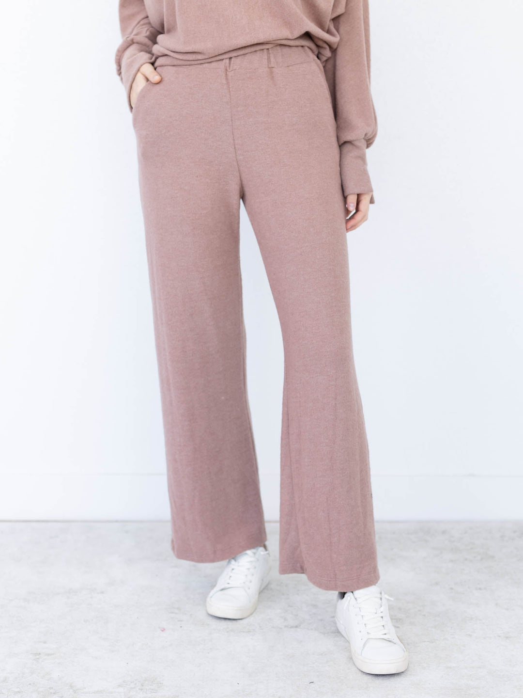 wasabi+mint-Cashmere Wide Leg Pocket Pant - Leela and Lavender