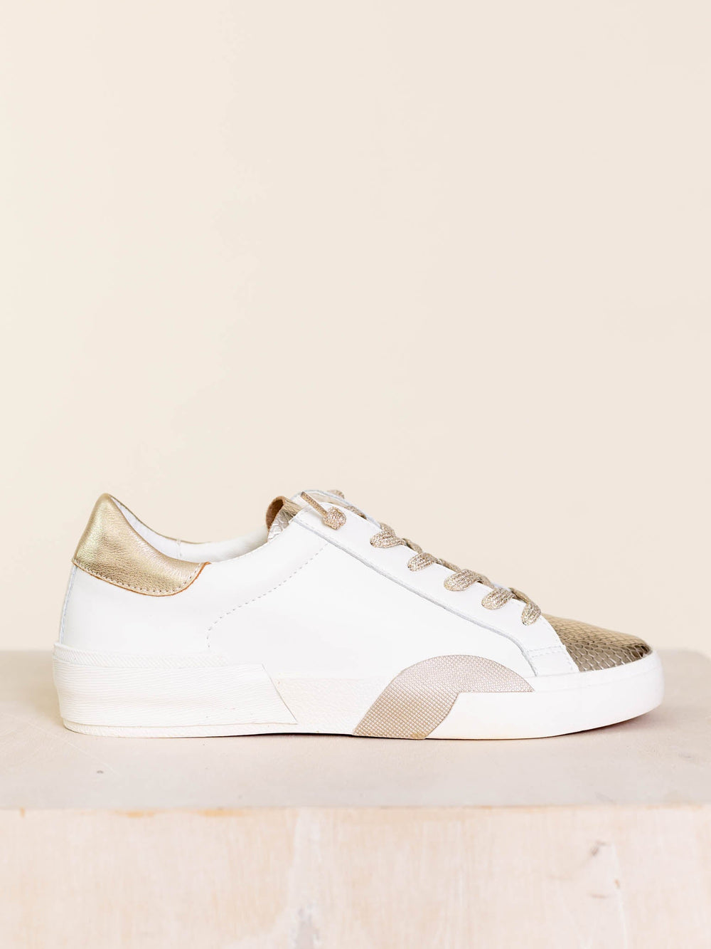 Dolce Vita-Dolce Vita Zina Sneaker - White/Gold - Leela and Lavender