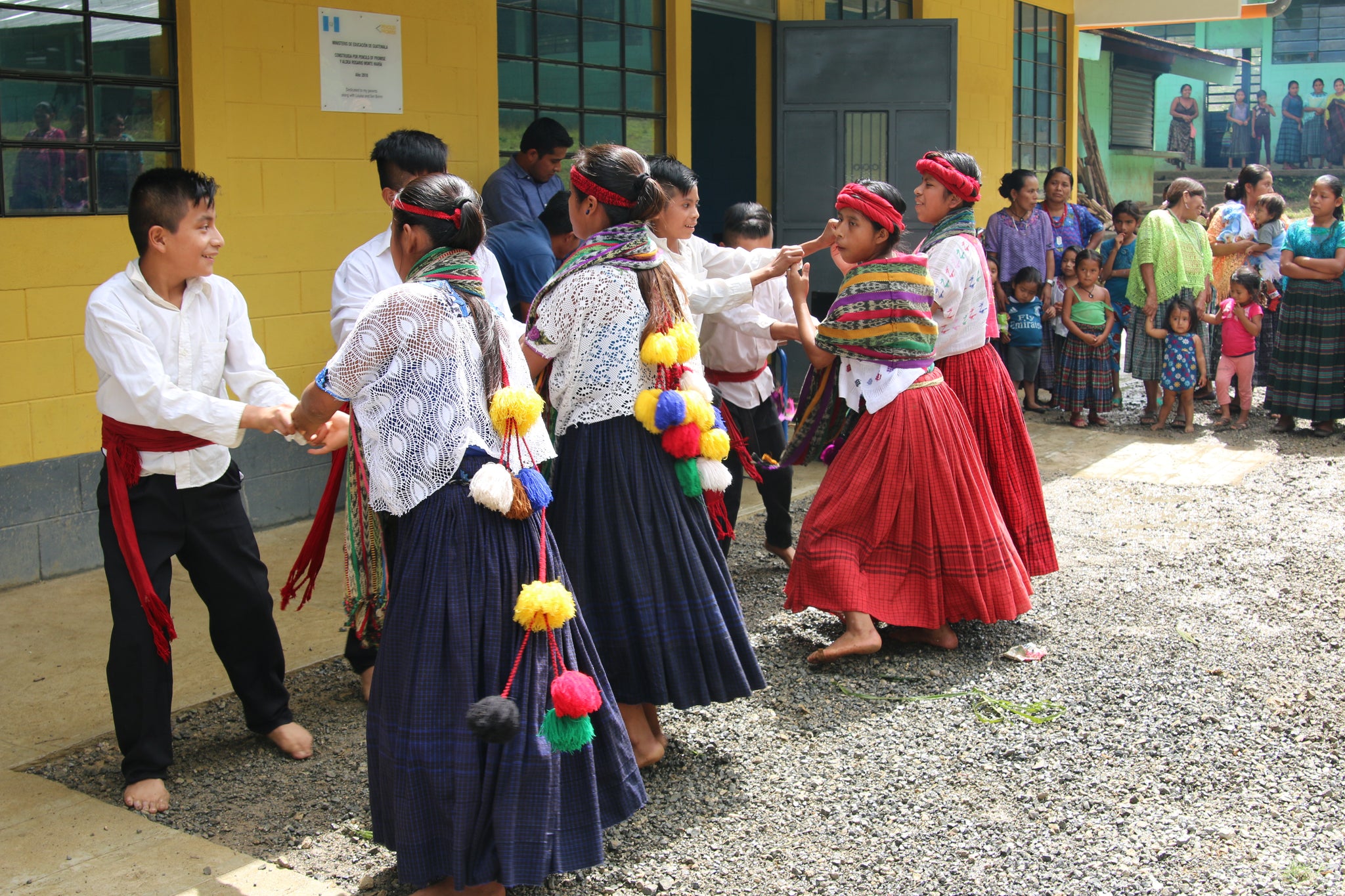 community members dance ceremony