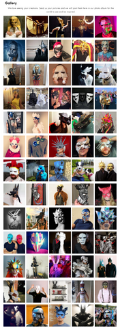 Papercrat masks Hallowenn masks animal masks paper masks Ntanos