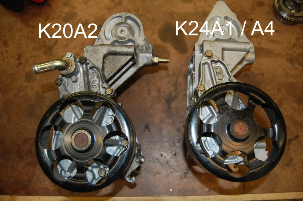 K20a2 Water Pump vs K24 Water Pump