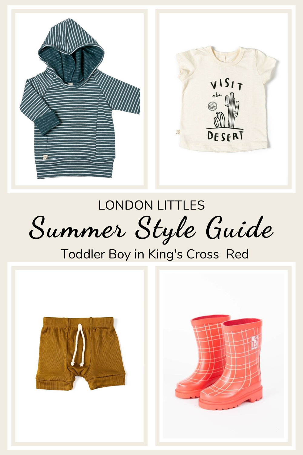 summer style guide for boys with red rain boots