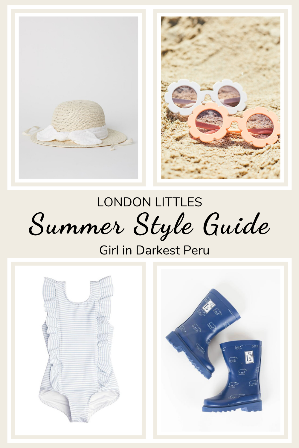 summer style guide with beach wear from London Littles
