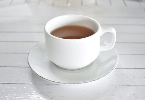 tea in white tea cup