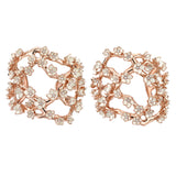 Cherry Blossom Multi Flower Cuff - Rose Gold Vermeil, Diamond & Enamel