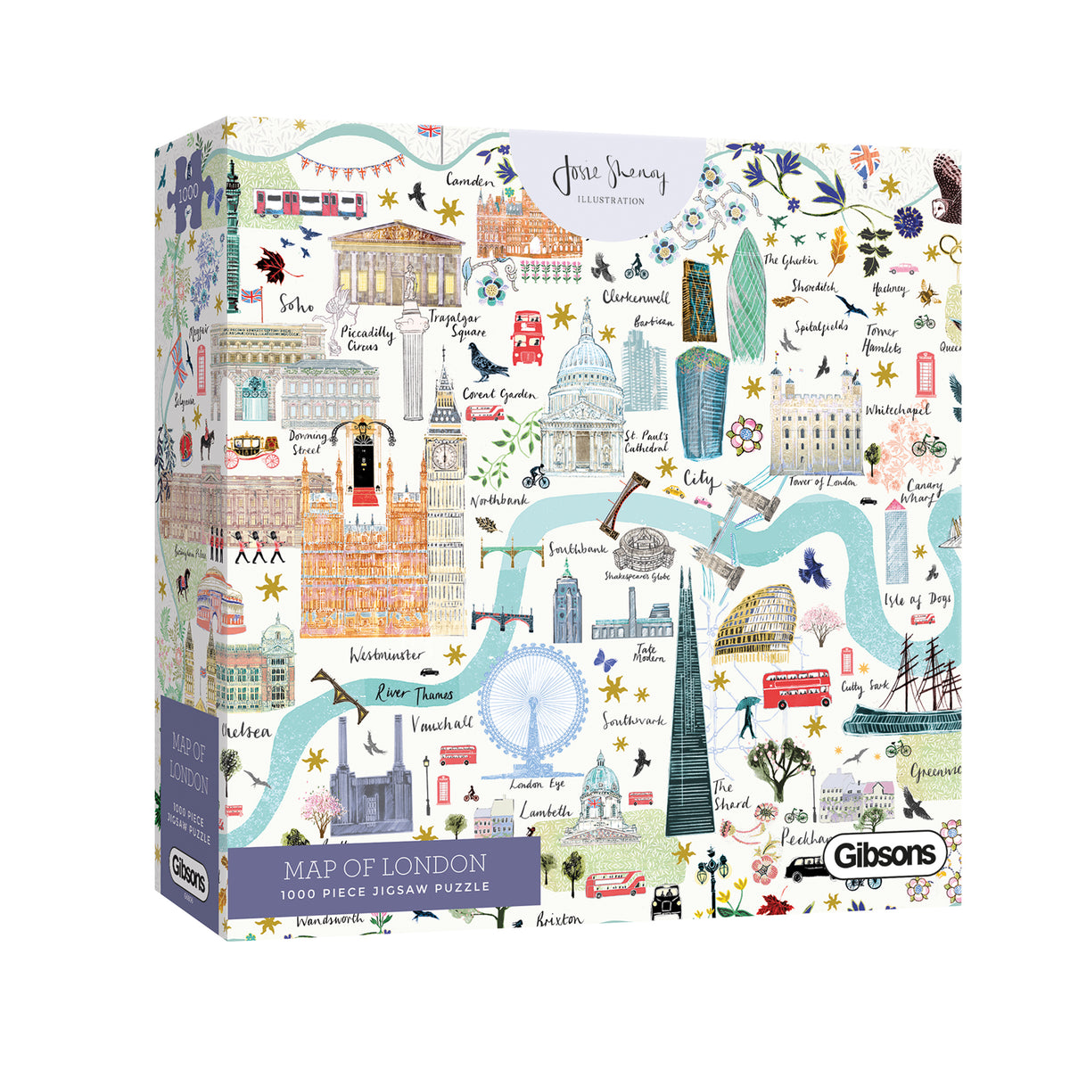 jg 5060043689889 Jigsaw Historical Map of London 1000 Piece Jigsaw 690mm x 480mm 