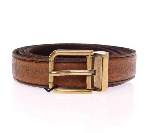 Dolce & Gabbana Brown Leather Men's Belt on SALE