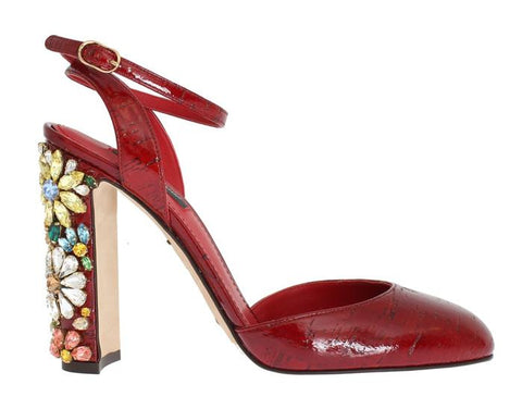 Dolce and Gabbana Red Leather Shoes Designer Shoe Outlet