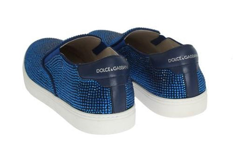 Dolce & Gabbana Blue Canvas Sneakers for Men 