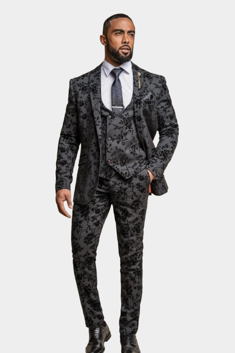 mens floral suit shirt