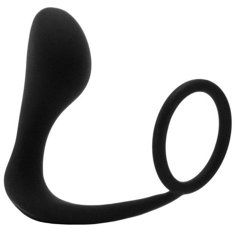 Silicone Butt Plug Cock Ring Prostate Massager
