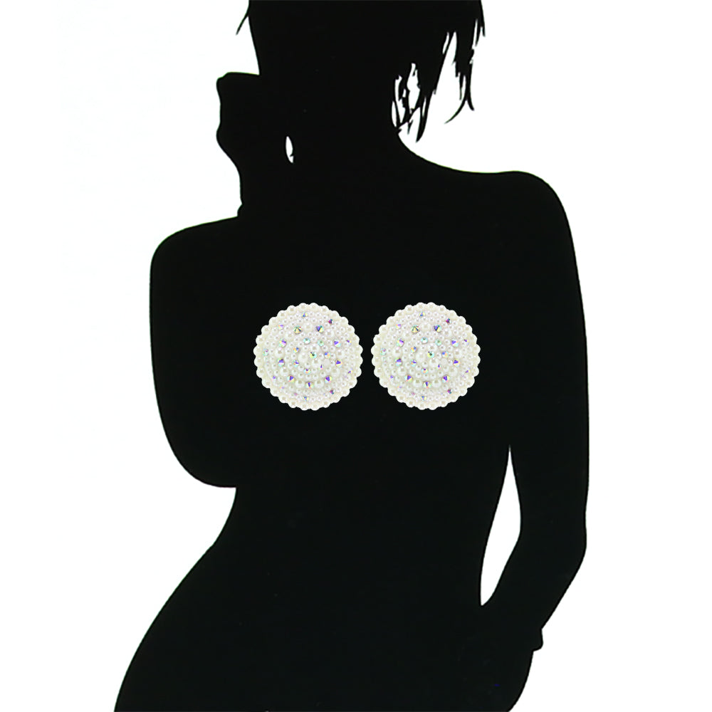 Pearl Round Nipple Pasties Coquette Accessories Can