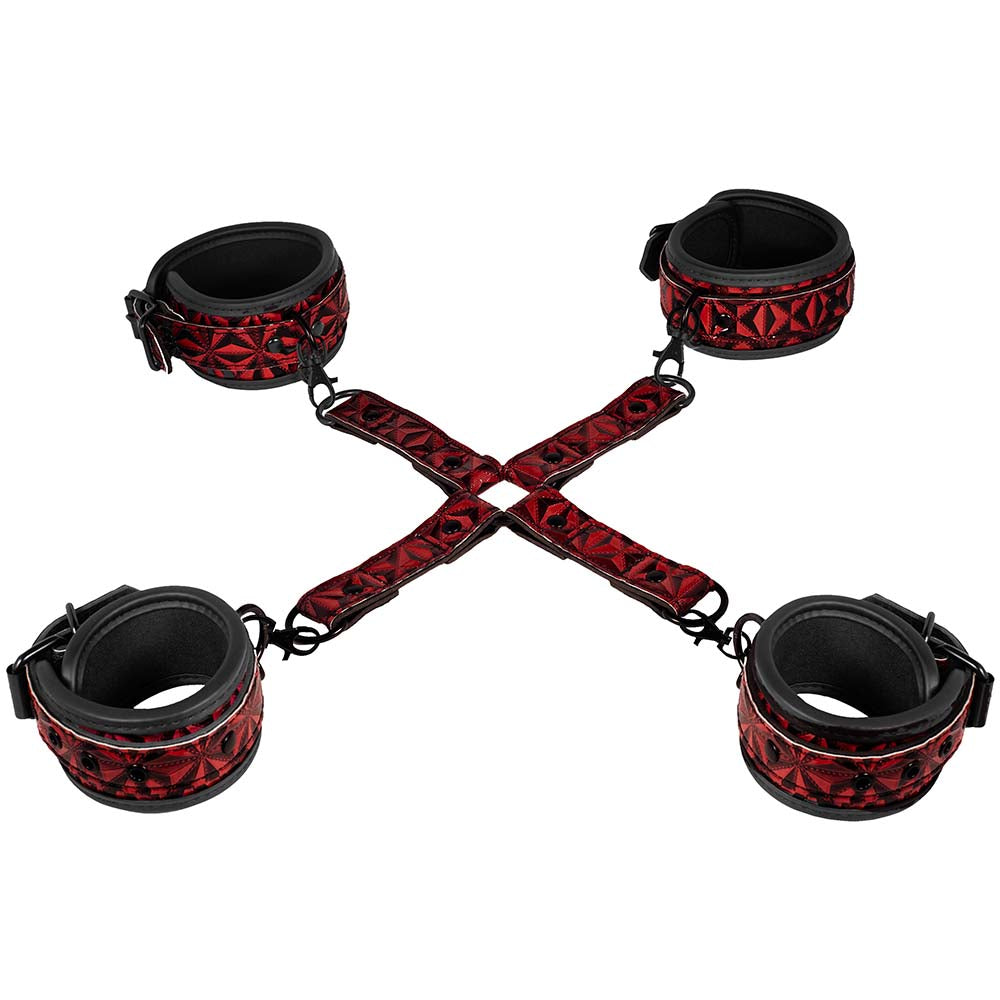 Luxury Hogtie Cuff Set In Burgundy Shop Shots Toys