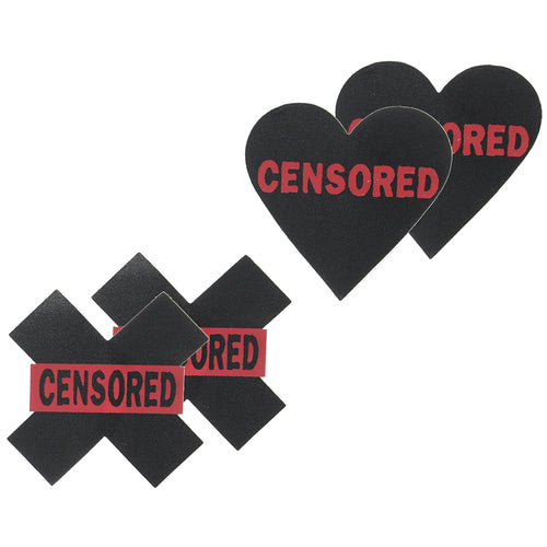 Censored Hearts and X Nipple Pasties