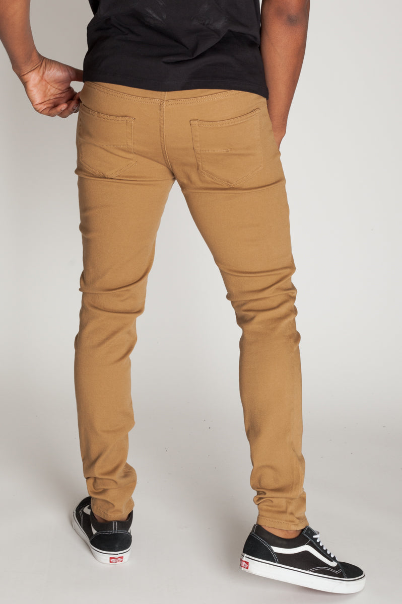 5-Pocket Skinny Twill Pants (Wheat)