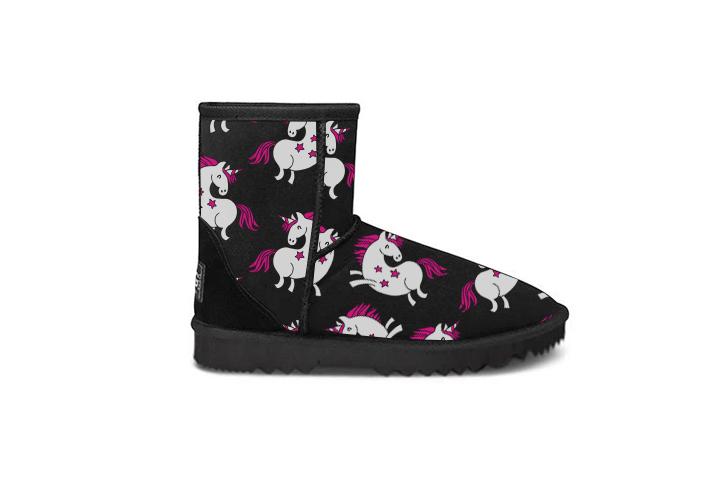 Unicorn Black Short UGG Boots 