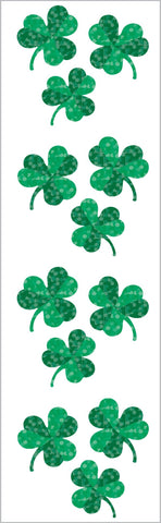Sparkle Shamrocks Stickers