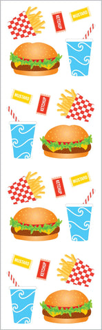 Burger & Fries Stickers