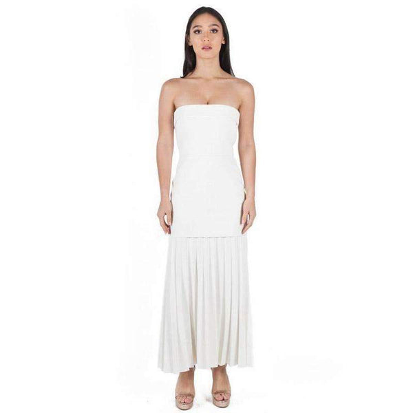 dion lee linear crepe pleat dress