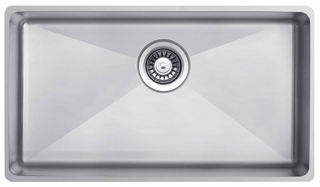 785 X 440mm Rectangle Undermount Inset Deep Wide Single Bowl Stainless Steel Kitchen Sink La019