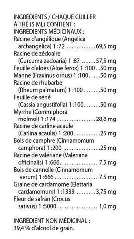 Élixir Suédois de Maria Liquide Mélange de Plantes Séchées