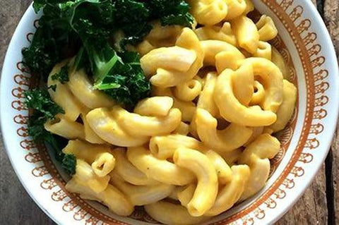 macaroni vegane levure alimentaire citrouille