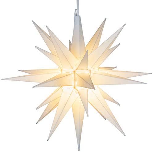 White Moravian Star 21" large