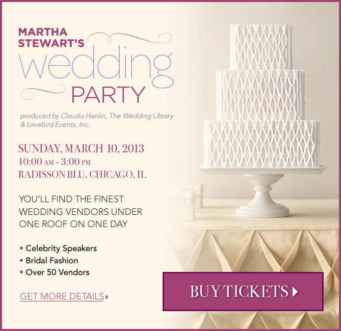 martha stewart wedding party chicago 2013