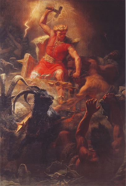 ic: Thor's Battle Against the Jötnar (1872) by Mårten Eskil Winge