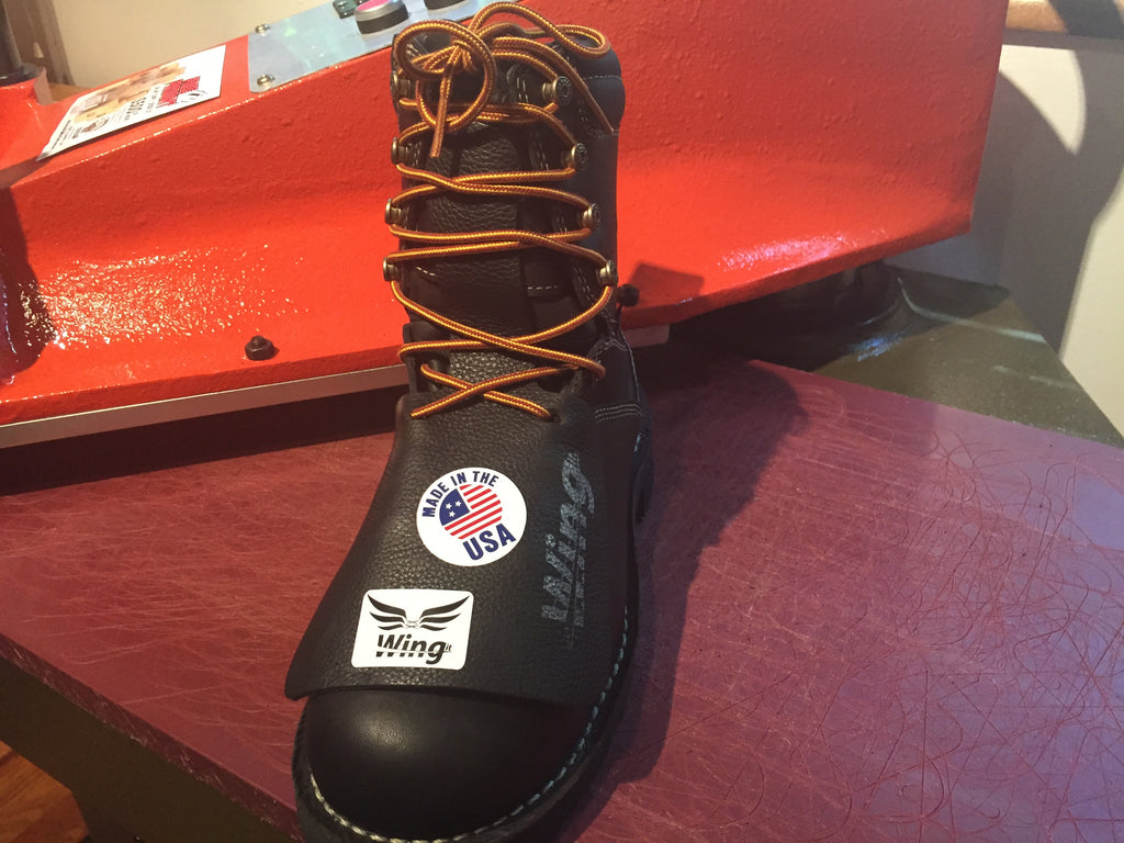 Black WING IT Boot Covers for Welding