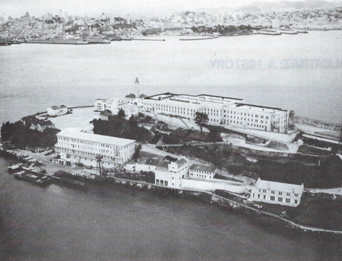 Photo above Alcatraz Island