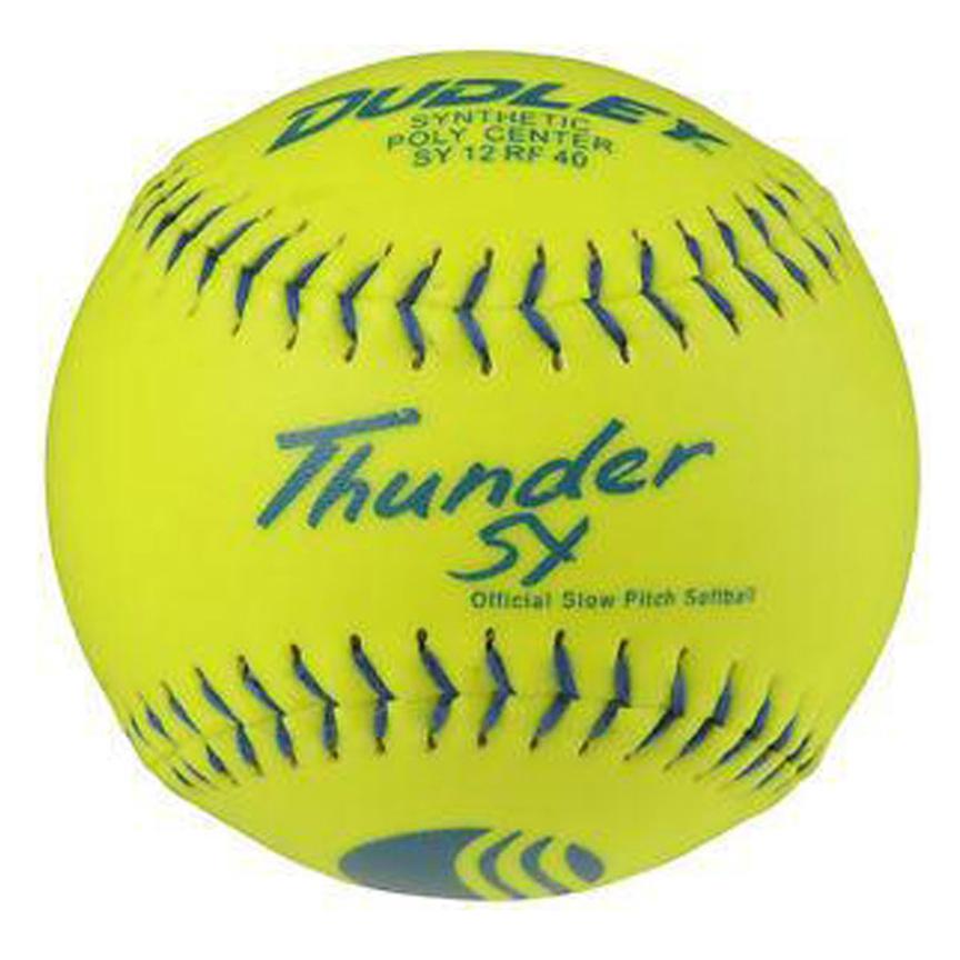 Dudley 12" USSSA Thunder SY Synthetic Classic Softballs 4U-541Y DOZEN 12x 