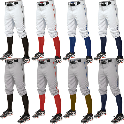 Piped Knicker Baseball Softball Pants Sizes S-XL Easton Pro 