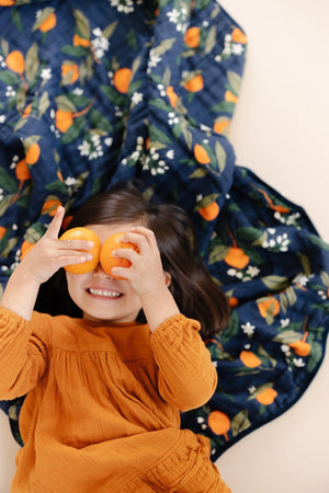 Clementine Kids Orange Blossoms Quilt